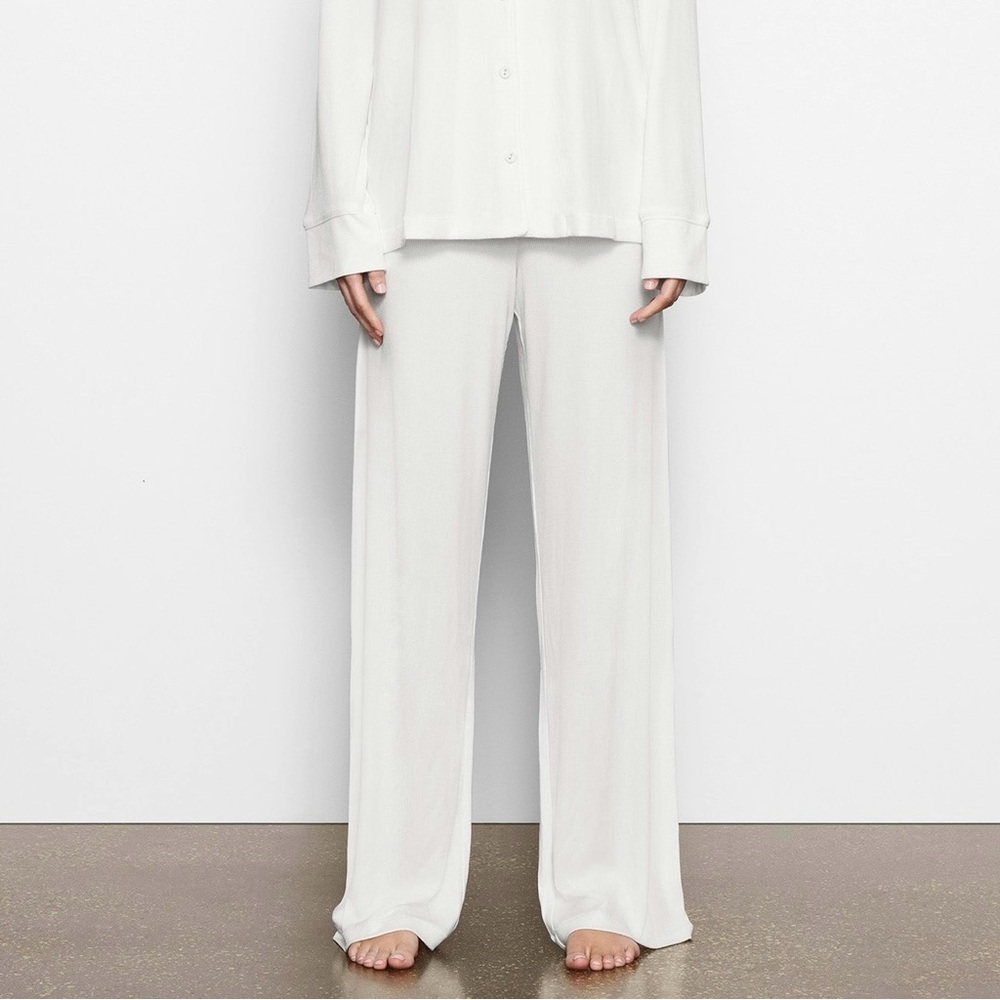 Skims Ribbed Soft Lounge Sleep Pant in Marble Size 2X